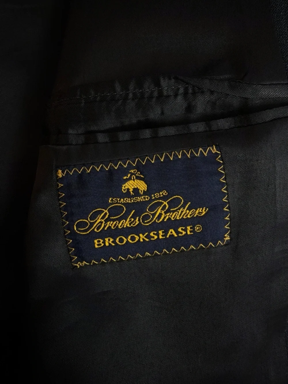 Brooks Brothers Brooksease Mens 42L Charcoal Grey Wool Stretch Blazer Jacket